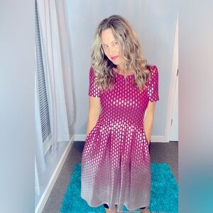 LULAROE ELEGANT AMELIA DRESS SZ SMALL